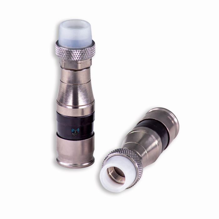 SatelliteSale Weather-Seal F-Type Connectors for RG-11 Coax Cables - Pack of 4 Indoor/Outdoor Fittings