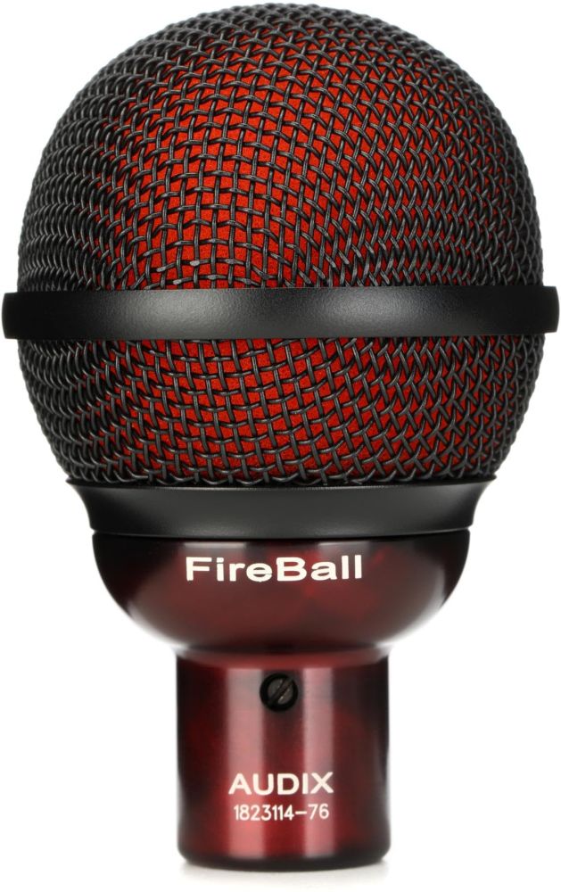 Buy Audix FireBall Dynamic Harmonica Microphone - Black/Red | Best Harp Mic for Musicians
