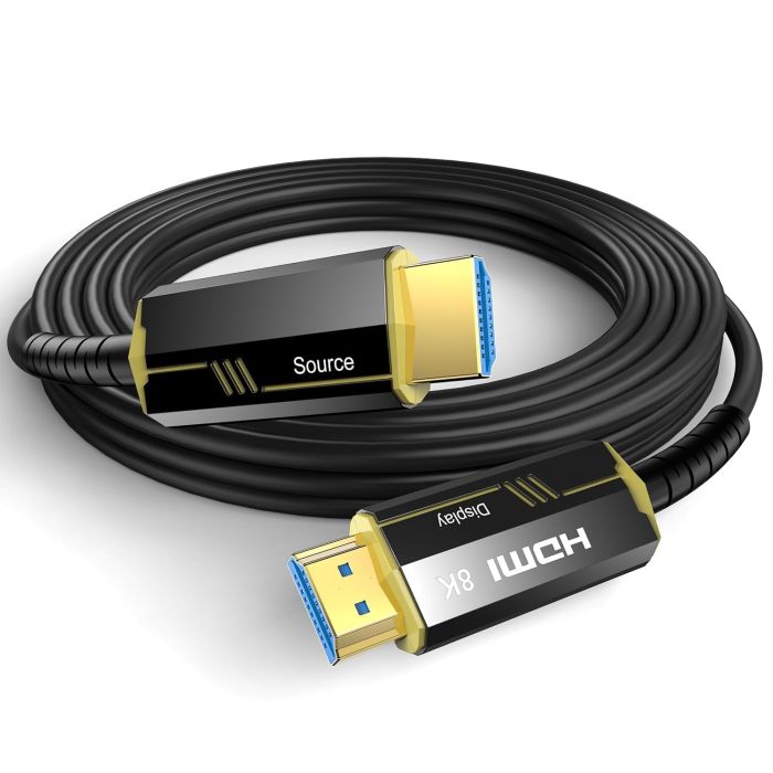 Buy DGHUMEN 8K Fiber Optic HDMI Cable 10Ft - Ultra High Speed 48Gbps for PS5, PC & HDTV - Gold Plated, 8K@60Hz, 4K@120Hz
