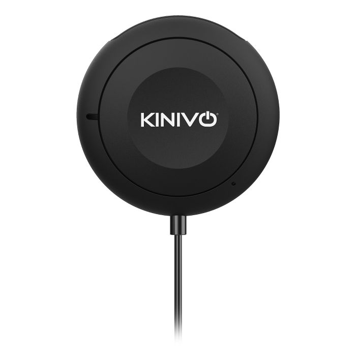 Kinivo BTC450 Bluetooth Car Kit: Hands-Free AUX Adapter with Noise Isolator & Apt-X for Superior Sound