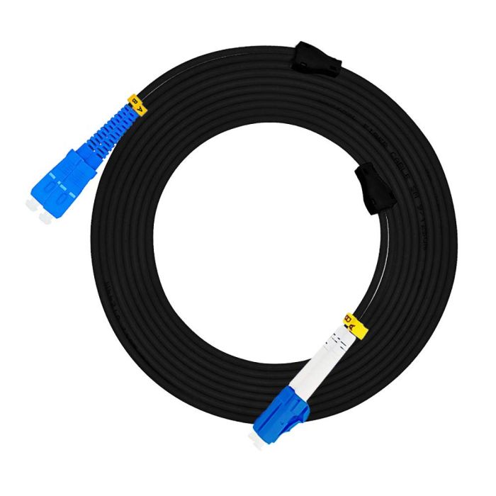 Jeirdus 20M SC to ST Outdoor Armored Duplex Fiber Optic Cable Jumper - Singlemode 9/125 SM Patch Cord