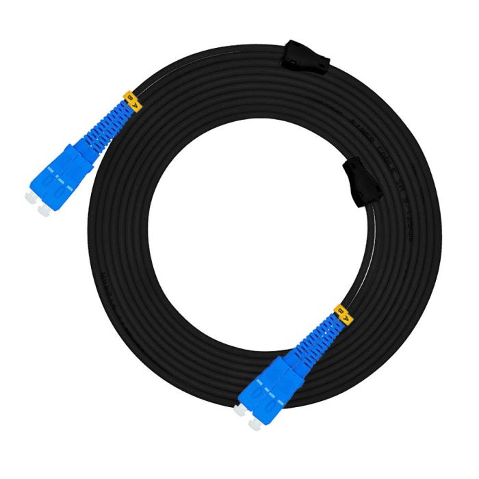 Jeirdus 75m SC to FC Outdoor Armored Duplex Fiber Optic Cable Jumper - Singlemode 9/125 SM, 245ft Optical Patch Cord