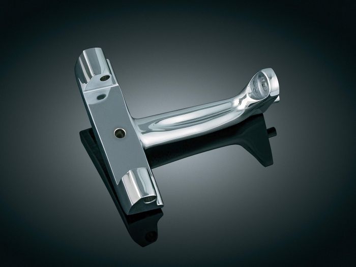 Adjustable Kuryakyn 7926 Motorcycle Footpegs for 1993-2006 Harley-Davidson - Chrome Passenger Pegs