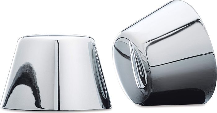 Upgrade Your Harley: Kuryakyn 1201 Chrome Axle Nut Caps for 1980-2007 Models