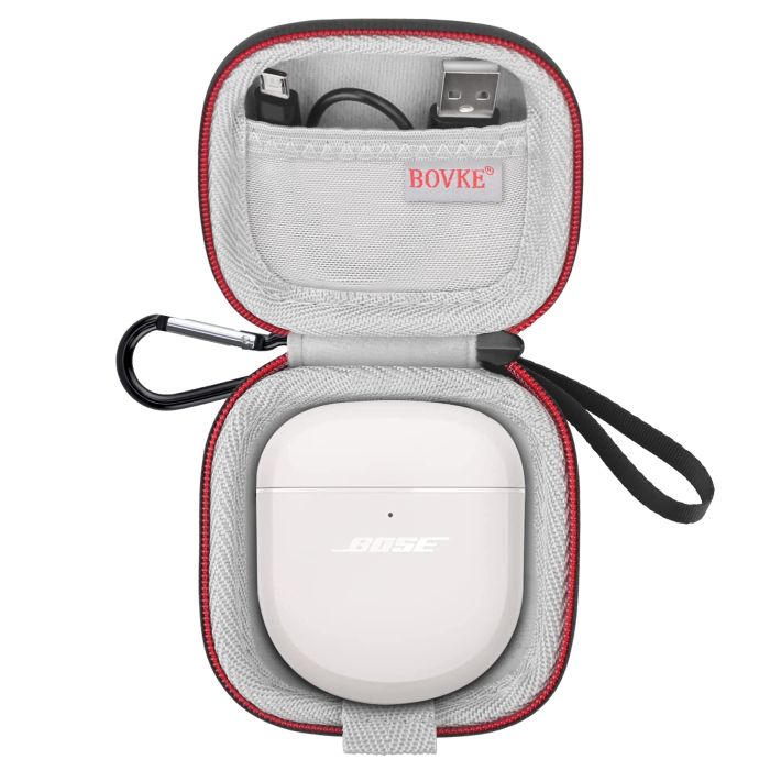 Buy BOVKE Carrying Case for Bose QuietComfort Earbuds II - Perfect for QC Earbuds 2 & Ultra Open Earbuds, Includes Mesh Pocket