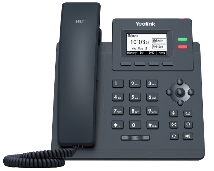 Yealink T31P IP Phone: Dual VoIP Accounts, 2.3-Inch Display, PoE Ready - SIP-T31P