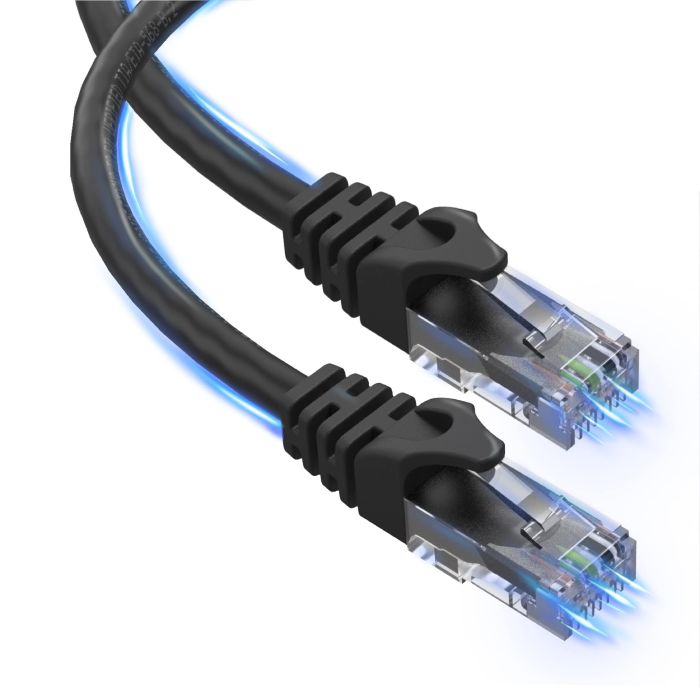 Ultra Clarity 40 ft CAT6 Ethernet Cable - High-Speed RJ45 Network Patch Cable for Reliable Internet Connection