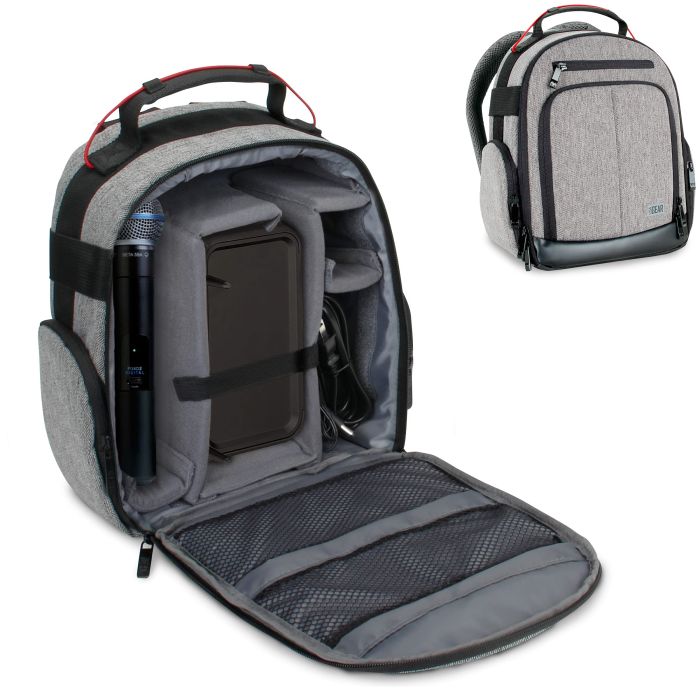 USA Gear Audio Equipment Backpack: Microphone Case for Shure, Sennheiser, Rode & More - Perfect for Wireless & Recording Gear