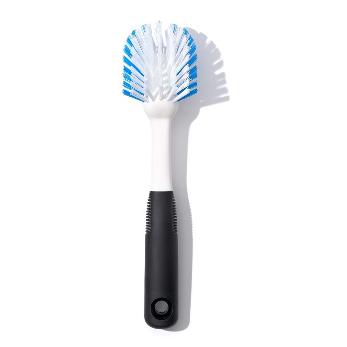 OXO Good Grips Dish Brush - White/Black | Durable & Ergonomic Cleaning Tool for Effortless Dishwashing
