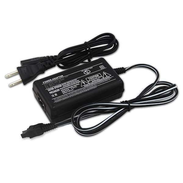 AC Power Adapter Charger for Sony Handycam DCR-HC21, HC26, HC28, HC30, HC32, HC36, HC38, HC42, HC52, HDR-HC3, HC5, HC7, HC9