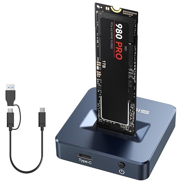 ACASIS NVME to USB Docking Station: Fast 10Gbps M.2 Adapter with Aluminium Alloy for NVMe & SATA SSDs