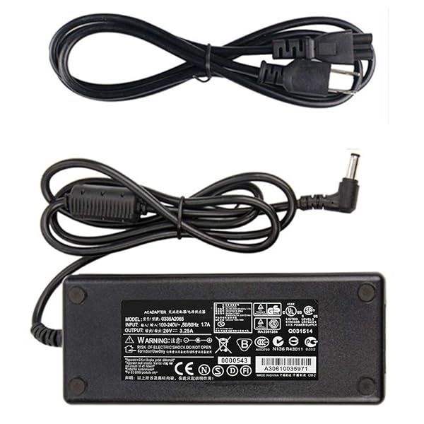 AC/DC Adapter for Zebra Eltron TLP2844 & GC420 Printers - 20V 3.25A Power Supply