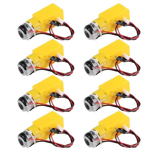 Buy AEDIKO 8pcs TT Motor 200RPM Dual DC Gearbox 3-6V for Arduino DIY Smart Car & Robot Projects