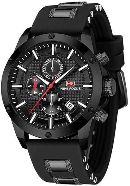 Stylish AIMES Military Sport Watch for Men - Waterproof Chronograph, Luminous Date, Elegant Gift