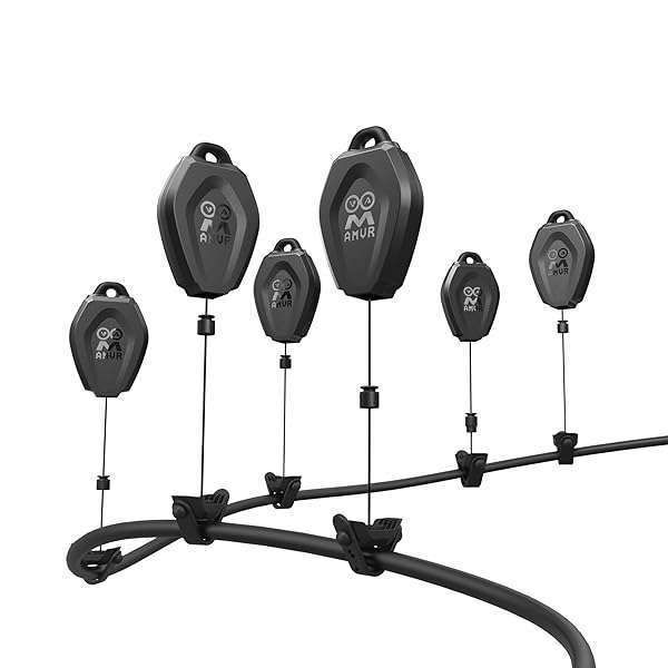 AMVR VR Cable Management System: 6-Pack Ceiling Pulley for Oculus Quest, Valve Index, HTC Vive & More