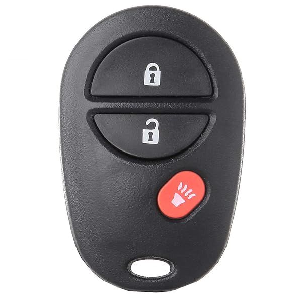 ANGLEWIDE Keyless Entry Remote Fob for Toyota Highlander, Sequoia, Sienna, Tacoma (04-11) - FCC 1470A-1T, 3 Buttons