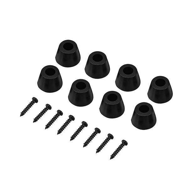 ASHATA 8 Pcs Anti-Vibration Rubber Feet for Speakers & Amplifiers - 30x20mm Pads with Screws