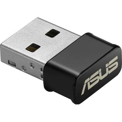 ASUS USB-AC53 AC1200 Nano Dual-Band Wireless Adapter - MU-MIMO, Windows Compatible, Fast Internet Upgrade