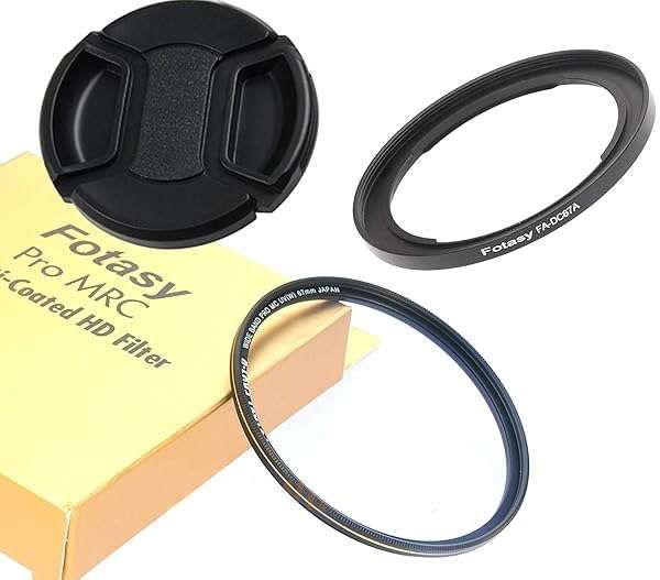 JJC RN-DC67A 67mm Filter Adapter & Pro1D MRC Nano HD UV Filter for Canon PowerShot Series