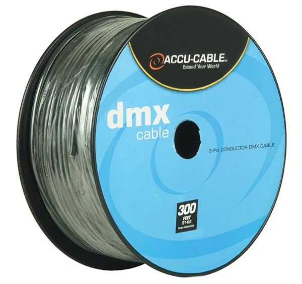 Accu-Cable AC3CDMX300: 300 FT DMX Stage Light 3 Pin Extension Cable for Superior Performance