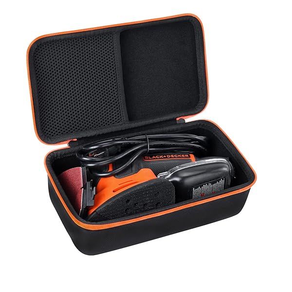 Aenllosi Hard Carrying Case for BLACK+DECKER Mouse Detail Sander BDEMS600 Compact Replacement Case