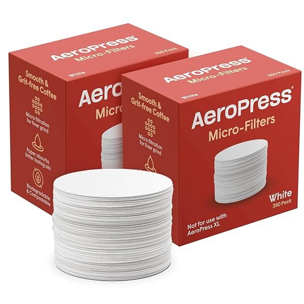 Premium AeroPress Replacement Filter Pack - 700 Microfilters for Perfect Coffee & Espresso - 2 Pack