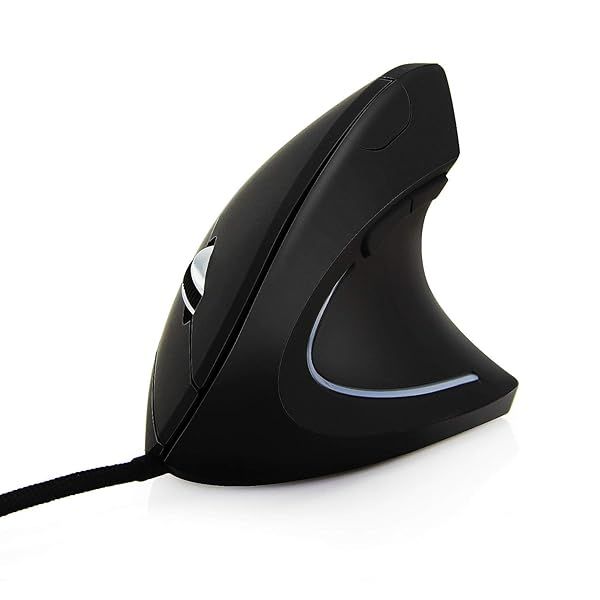 AI5G Wired Vertical Mouse - Adjustable DPI Optical Mouse for Right-Handed Laptop & Desktop Use