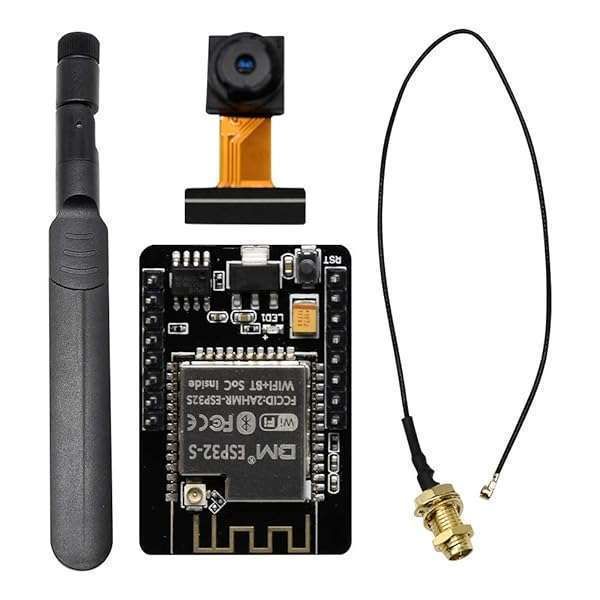 Buy Aideepen ESP32 Cam W-BT OV2640 2.0MP Camera Module with 8DBI Dual-Band Antenna & IPEX to RP-SMA Cable