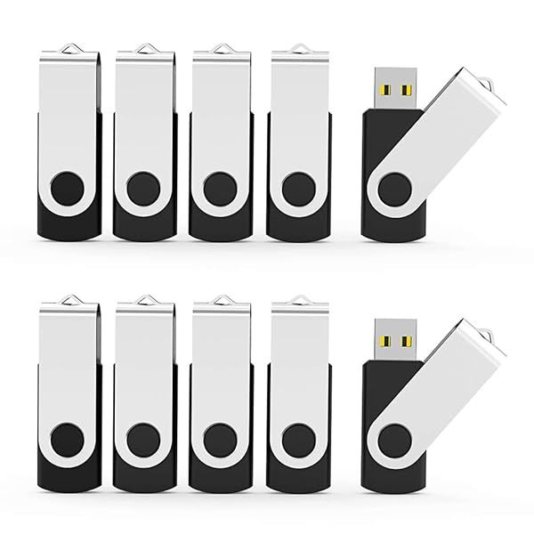 Buy Aiibe 1GB Flash Drive 20 Pack - Bulk USB 2.0 Memory Sticks in Black for Easy Storage