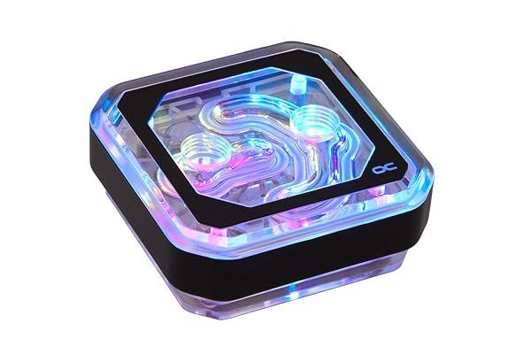 Alphacool Eisblock XPX Aurora CPU Water Block: Digital RGB, Black/Plexi for Ultimate Cooling