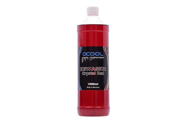 Alphacool Eiswasser Crystal Red PC Coolant 1000ml - Long-Term Cooling Solution for Your Gaming Rig