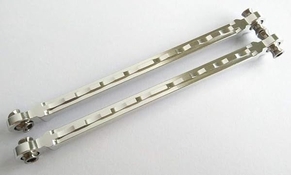 EPTNNASO Aluminum Front Steering Toe Links Integrated Design Silver for Traxxas UDR 8547 Unlimited Desert Racer