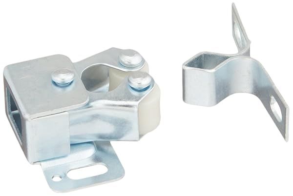 Amerock Double Roller Cabinet Catch - Zinc 1-5/16 inch Door Latch | 1 Pack for Secure Cabinet Doors