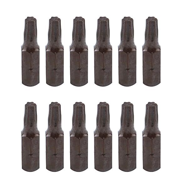 Antrader 12 Pcs 1/4 Inch Hex Shank 25mm Length T25 Magnetic Torx Head Screwdriver Bits Set