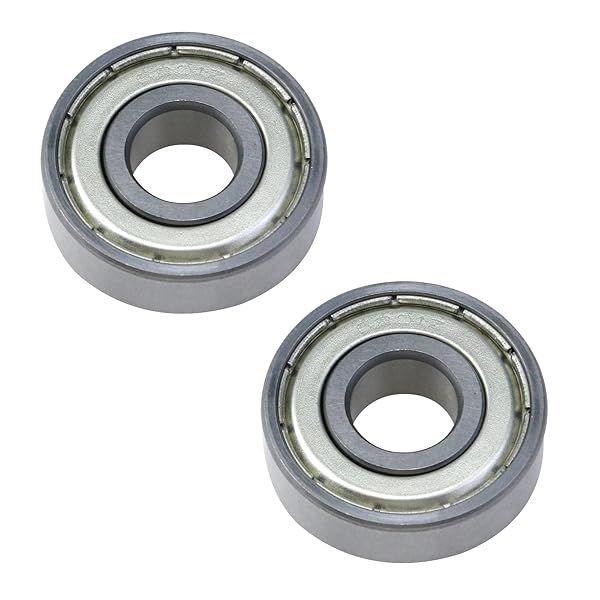 Antrader 2-Pack 12mm x 32mm x 10mm 6201Z Double Shielded Deep Groove Ball Bearings for Smooth Performance