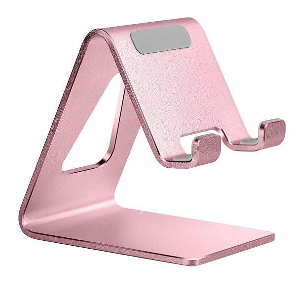 Buy Aoviho Desk Phone Stand - Universal Holder for iPhone & Samsung - Rose Gold Cradle Dock for All Smartphones