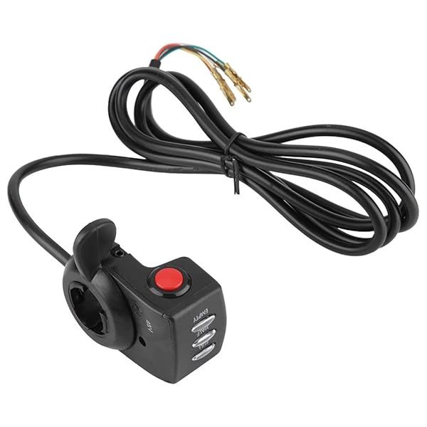 Aramox 48V Thumb Throttle Control for E-Bikes | 3-Lever Speed Control with LED Indicator
