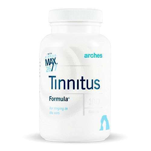 Arches Tinnitus Formula with Ginkgo Max - Natural Relief for Ringing Ears - 100 Count, 25-Day Supply
