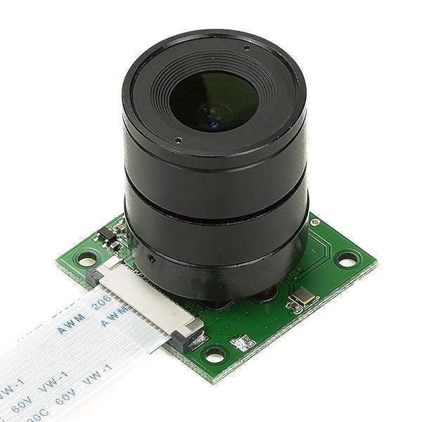 Arducam 5MP Camera Module for Raspberry Pi 5, 4, 3 with Interchangeable CS Mount Lens - 1080P OV5647