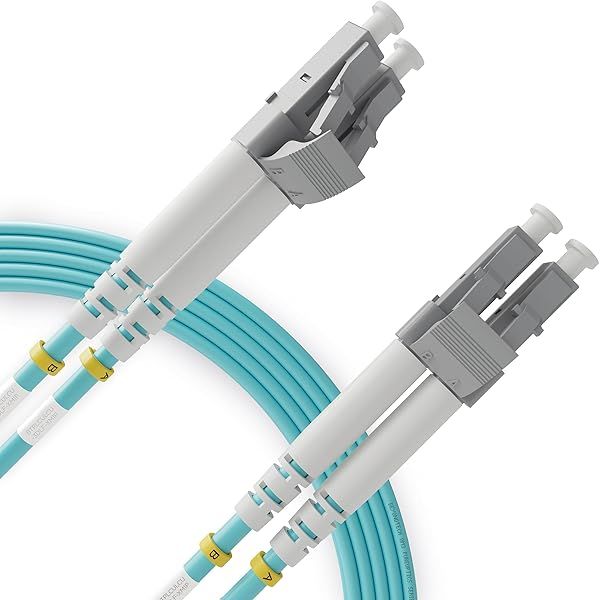 BEYONDTECH 8m LC to LC Multimode Duplex Fiber Patch Cable - 50/125um OM3 10G LSZH | High-Speed Connectivity