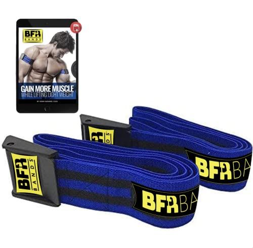 Boost Muscle Growth with BFR Bands PRO: Effective Occlusion Training for Arms, Legs & Glutes - Quick-Release Elastic Straps for All