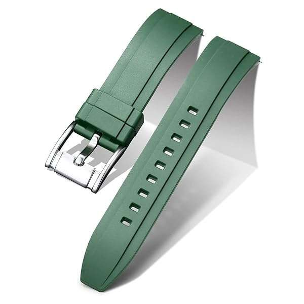 BINLUN Quick Release Silicone Watch Bands - Waterproof Sport Straps for Men & Women, 18mm to 24mm, 11 Colors Available