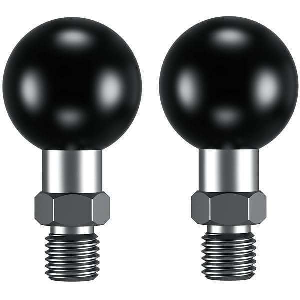 BRCOVAN 2 Pack, 1&#039;&#039; Ball Adapter with M10 x 1.25 Threaded Post Compatible with RAM Mounts B Size Double Socket Arm