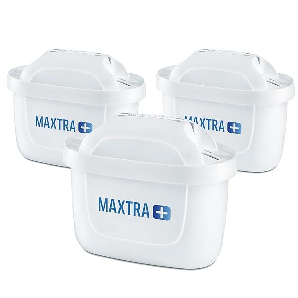 BRITA MAXTRA+ Replacement Water Filter Cartridges - Pack of 3 for Great Taste & Purity, Compatible with All BRITA Jugs