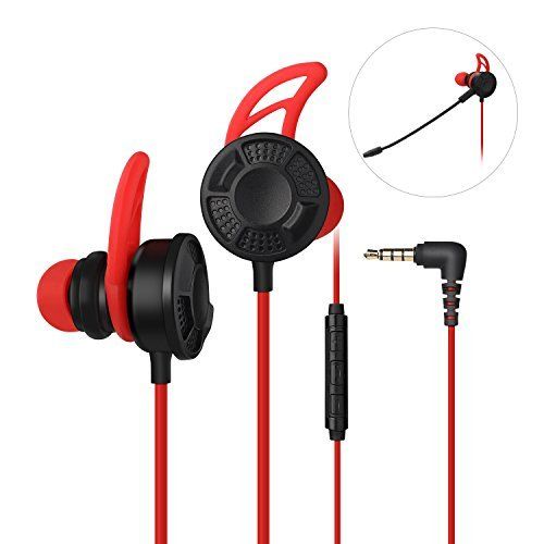BYTECH BYGAEB100RD Gaming Earbuds with Boom Microphone for Enhanced Audio Experience