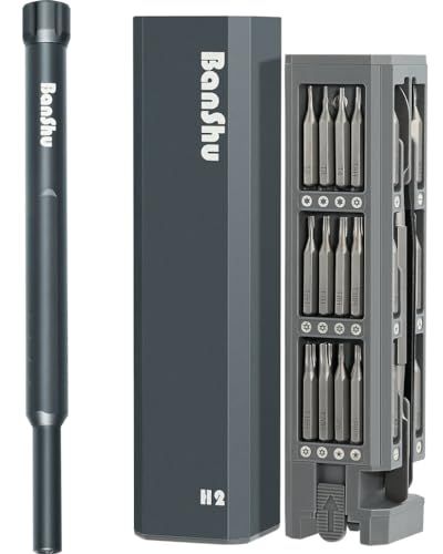 Banshu Precision Screwdriver Set 46 in 1 Mini Magnetic Repair Tool Kit for Eyeglasses Watch Phone Laptop MacBook PC Camera PS5 Toys