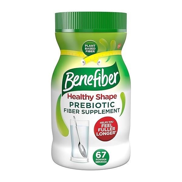 Benefiber Healthy Shape Prebiotic Fiber Powder - 67 Servings for Digestive Health & Daily Fiber Boost