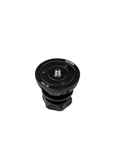Benro BL75S 75mm Half Ball Adapter with Short Tie Down Handle for Stable Photography Support Black