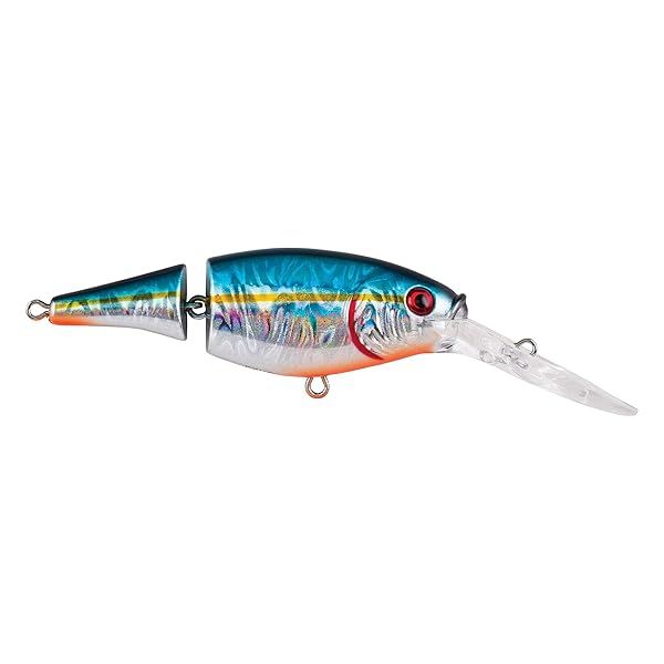 Buy Berkley Flicker Shad Jointed Fishing Lure - Slick Blue Alewife, 1/3 oz, 2.75in Crankbait with Fusion19 Hook for Realistic Shad Imitation