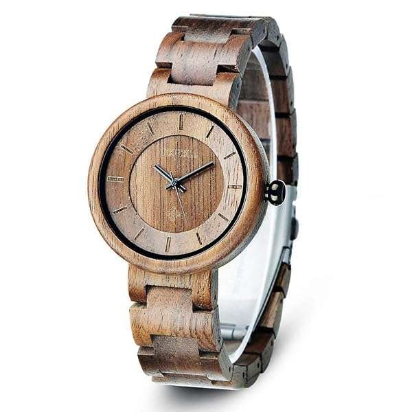 Bewell Handmade Wooden Watch for Men & Women | Minimalist Adjustable Quartz Wristwatch